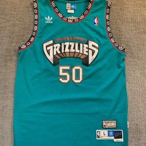 Vancouver Grizzles Throwback Adidas Hardwood Classics Jersey (Brian Reeves)